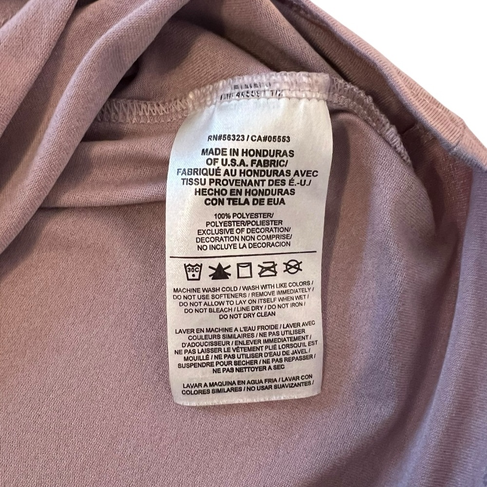 NWOT Women's Nike Mauve Dri-Fit Long Sleeve Running Athletic Layer Shirt, Medium - Picture 6 of 8